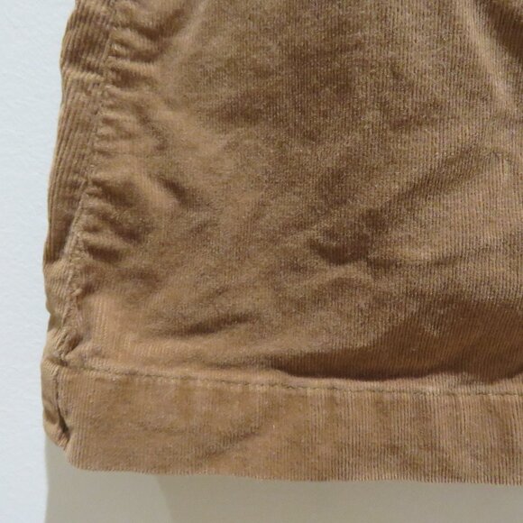 7 FOR ALL MANKIND Button Front Corduroy Mini Skirt Penny Tan Retro Boho Preppy - Picture 5 of 13